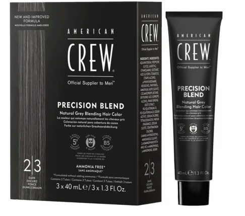 American Crew - Precision Blend Shades - Color 2/3 Dark 3x40ml
