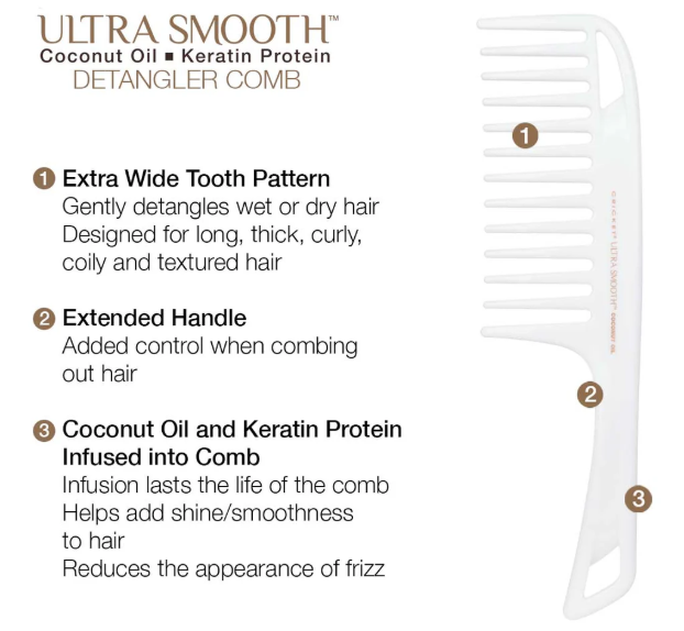 Cricket - Ultra Smooth Coconut Detangler Comb