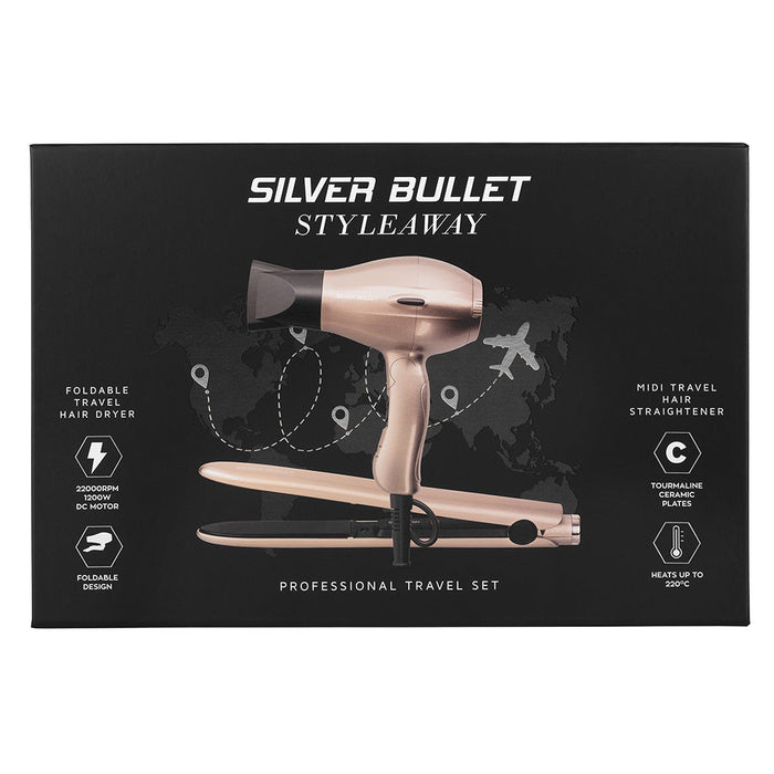 Silver Bullet -  Styleaway Hair Dryer and Straightener Travel Set