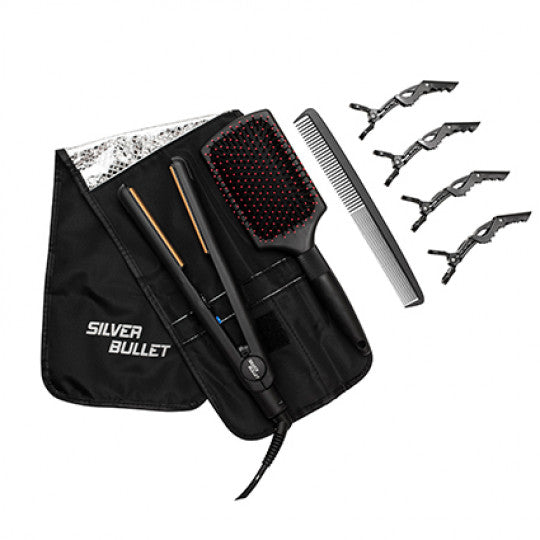 Silver Bullet- Attitude Ceramic Hair Straightener Black