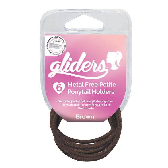 Freestyle - Metal Free Hair Ties 6pc / Brown