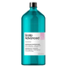 Blue bottle of Scalp Advanced shampoo on a white background