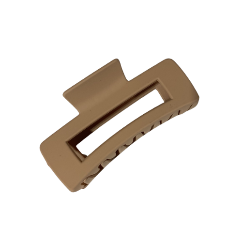Avela - Rectangle Large Claw Clip 11cm Latte