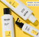 Nioxin hair care products on a yellow background with text about hair growth.