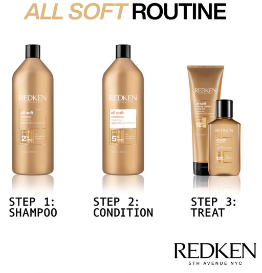 Redken - All Soft Shampoo With Argan Oil 1 Litre