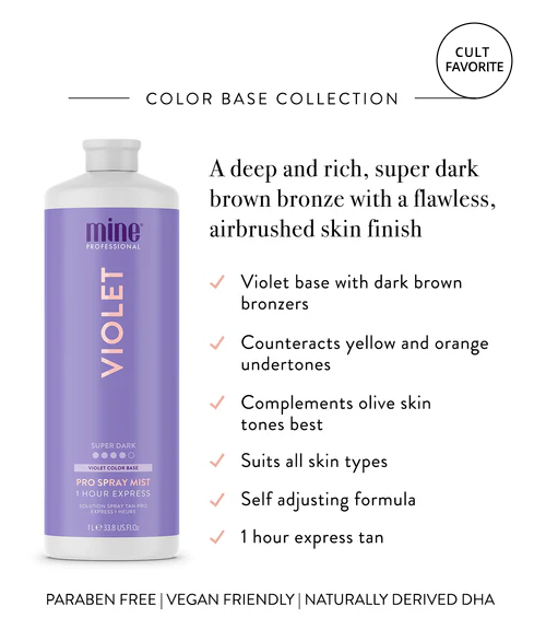 Mine Tan - Violet Pro Spray Mist 1000ml