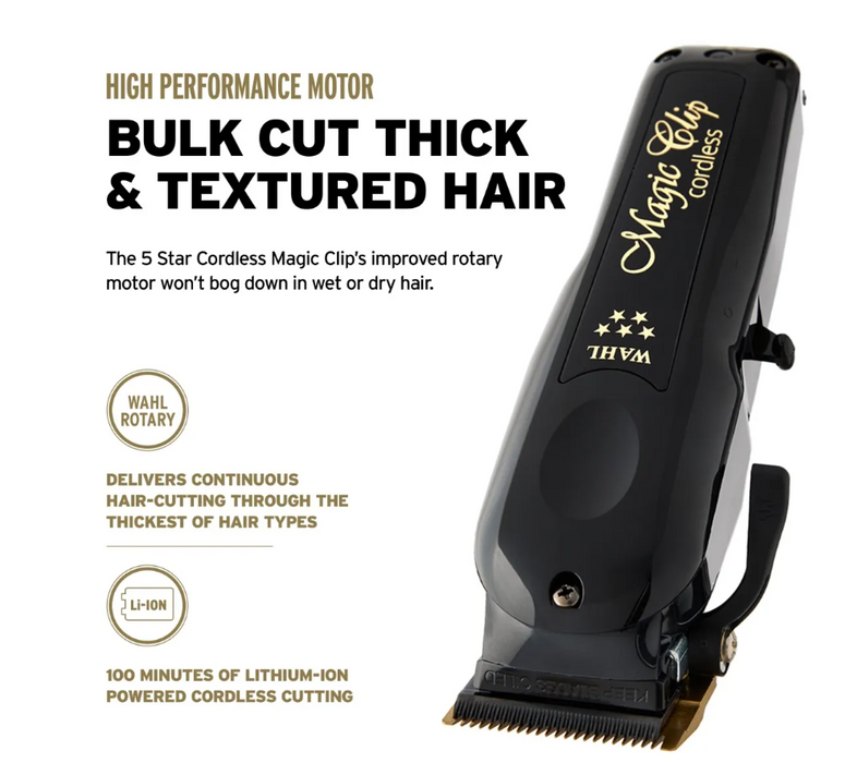 Wahl - Cordless Magic Clip and 5 Star Detailer Barber Combo