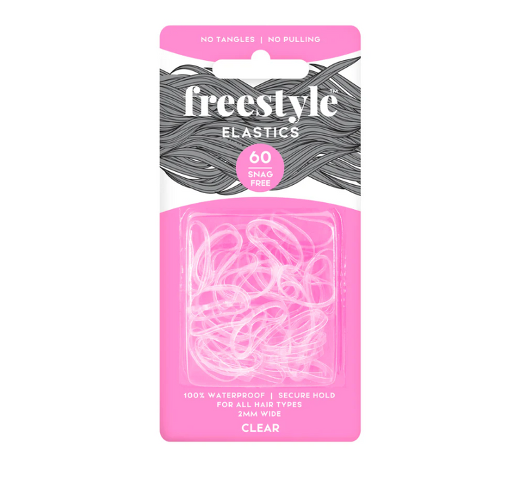 Freestyle - Snag Free Elastics 2mm Wide - Clear