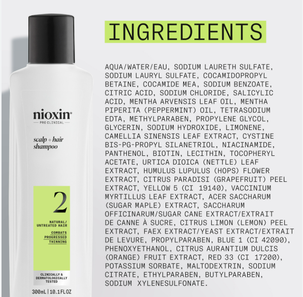 Nioxin - System 2 Scalp + Hair Shampoo 300ml