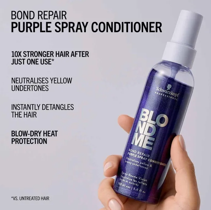 Schwarzkopf - Blondme Bond Repair Purple Spray Conditioner 150ml
