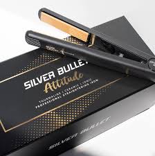 Silver Bullet- Attitude Ceramic Hair Straightener Black